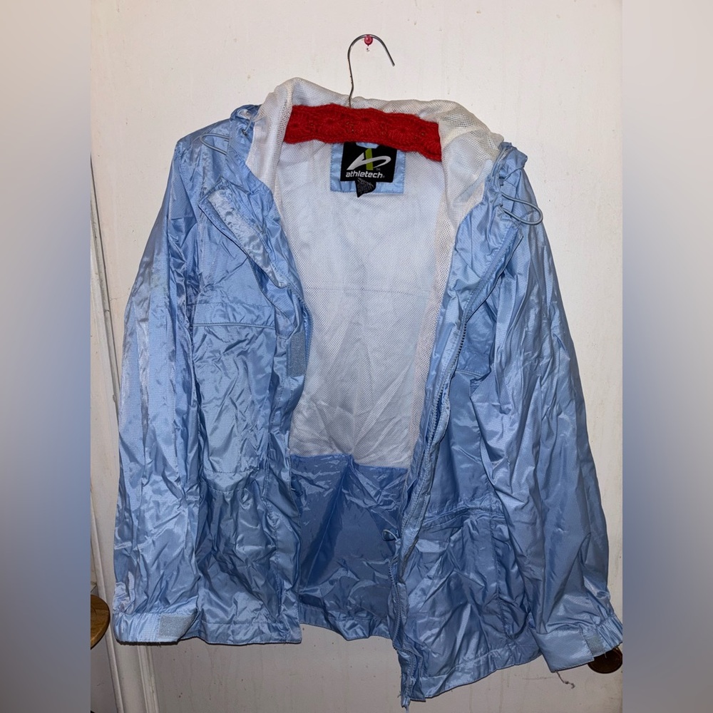 Athletec vintage light blue windbreaker